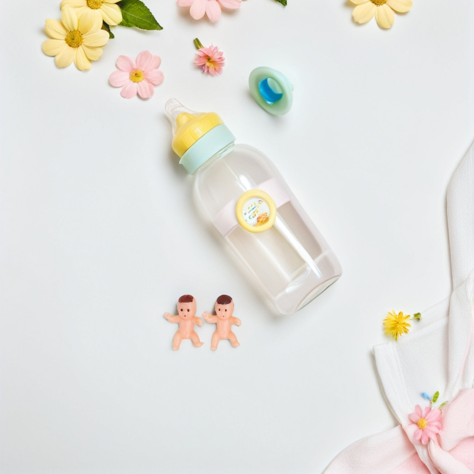 Party Games Baby Shower - 150 Pezzi Mini Accessori in Plastica
