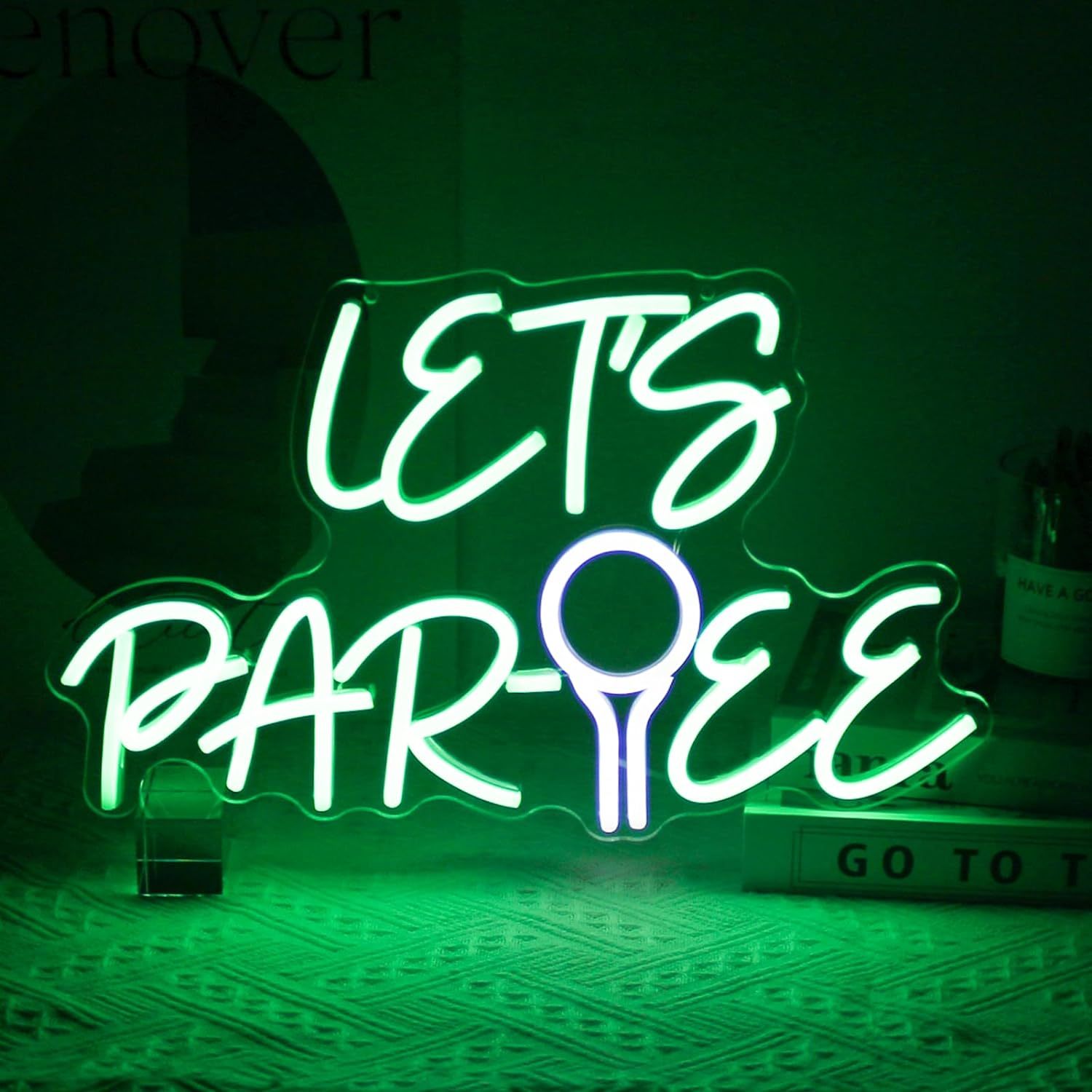 Party Games Golf - Insegna al Neon LED Lets Par