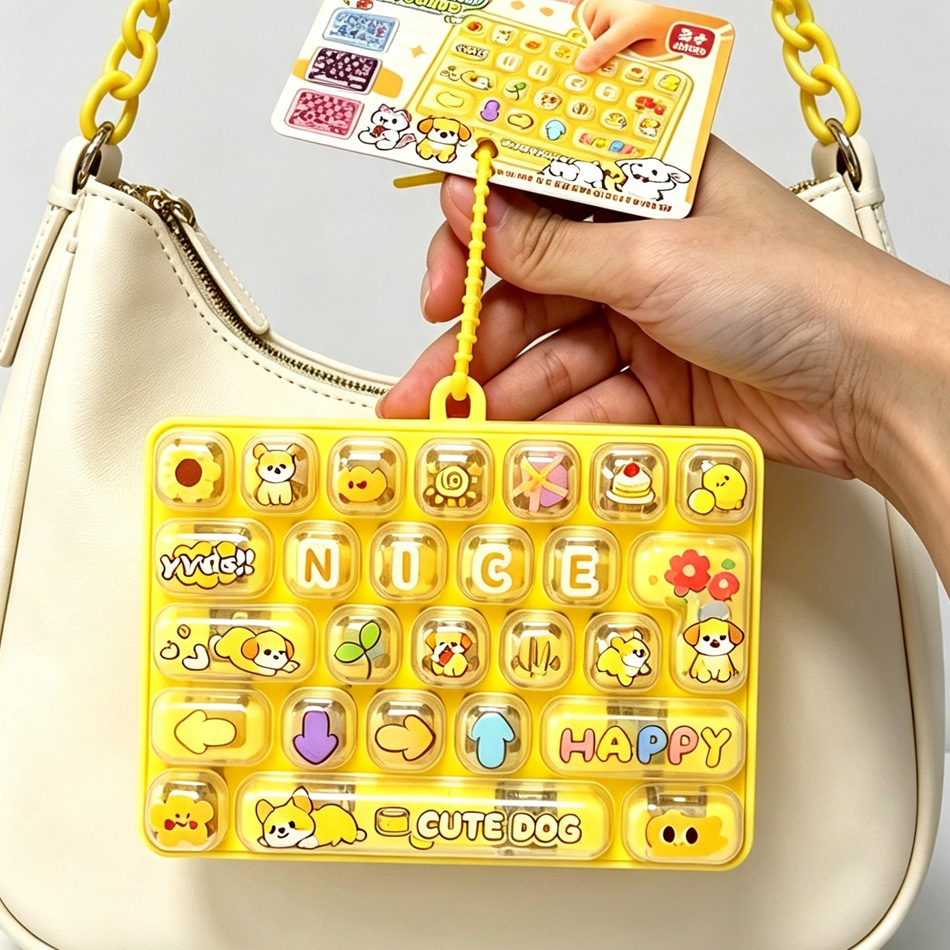 Party Games Switch - Portachiavi Antistress con 26 Tasti a
