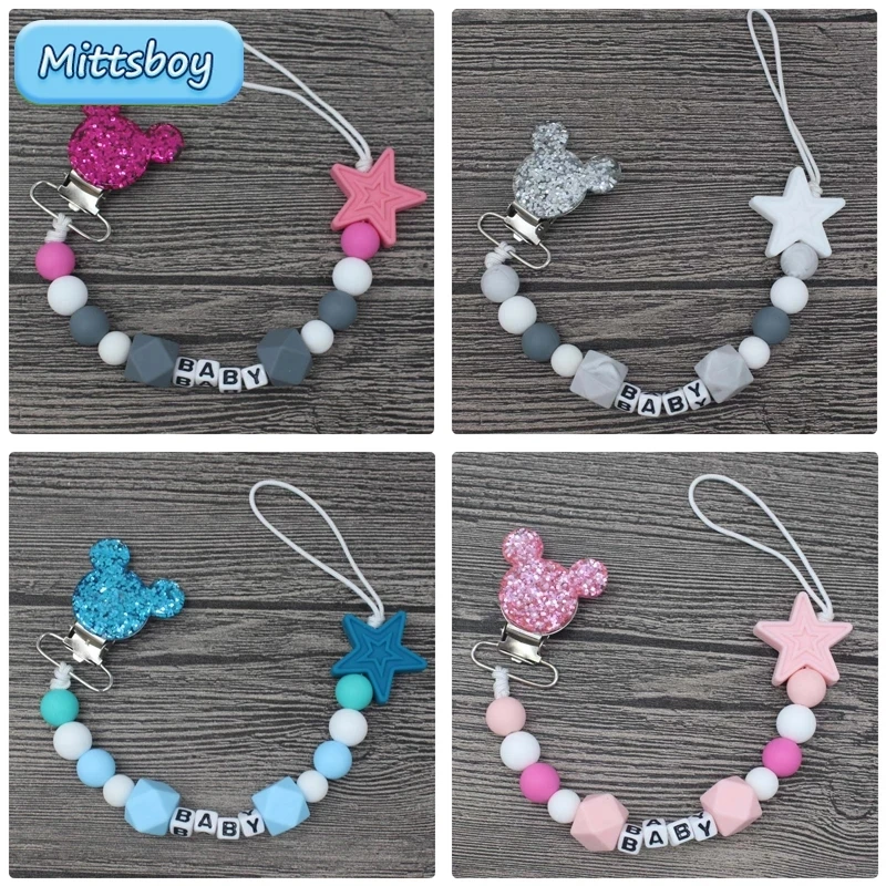 Party Games Baby Shower - NUOVO nome personalizzato braccialetto massaggiagengive per