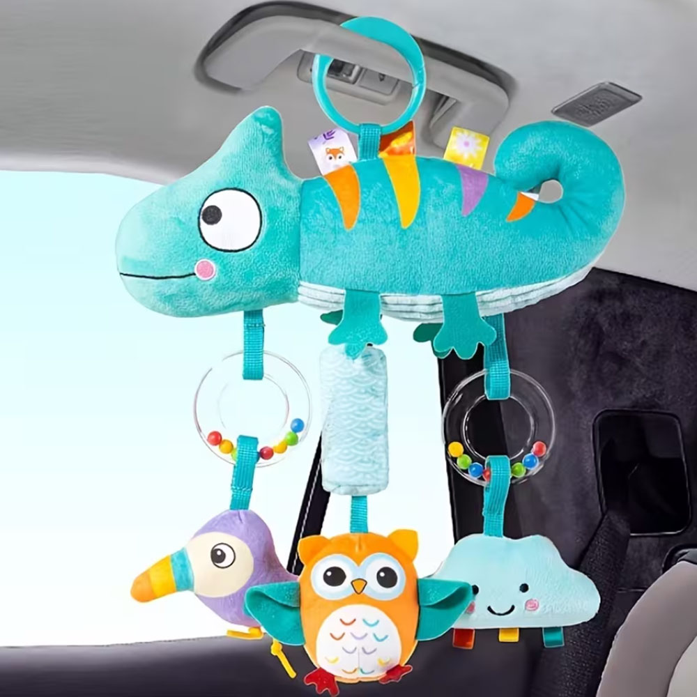 Party Games Baby Shower - Morbido giocattolo con sonaglio sospeso per