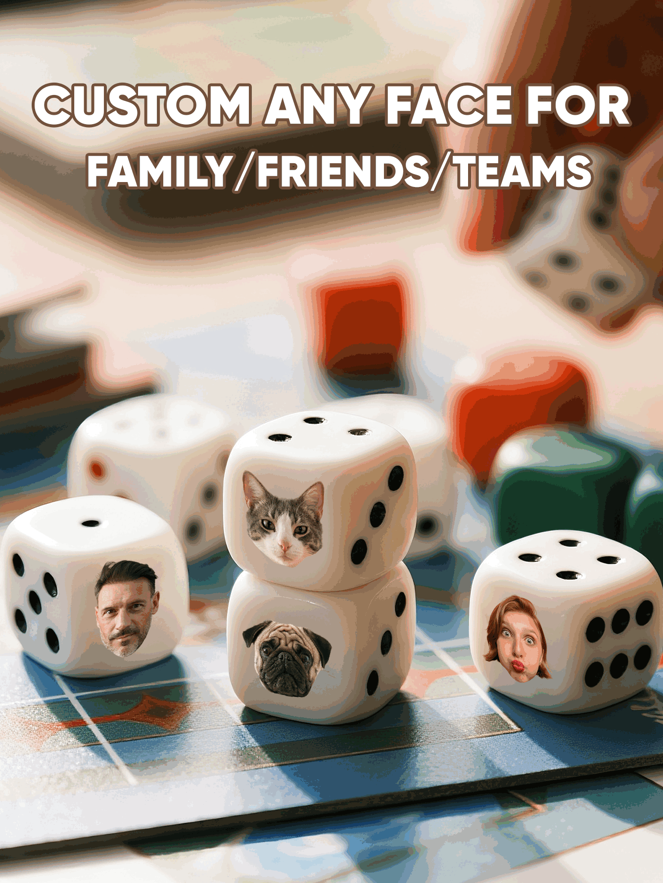 Dadi Personalizzati con Volti, - Party Games Baby Shower recensione e prezzo