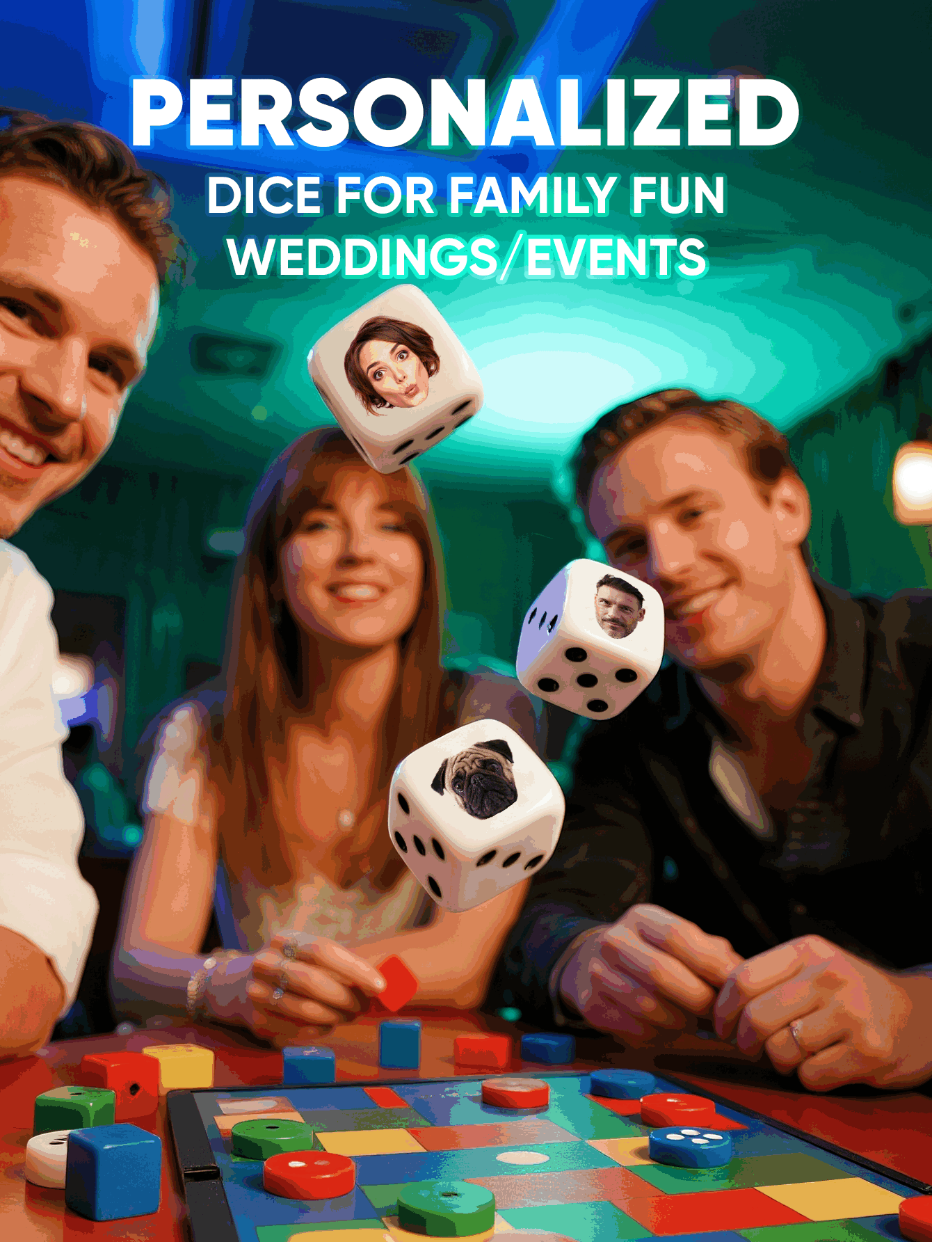 Dadi Personalizzati con Volti, - Party Games Baby Shower recensione e prezzo