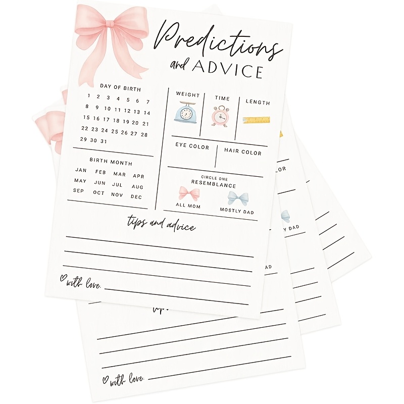 20 Carte per Previsioni e Sugg - Party Games Baby Shower recensione e prezzo