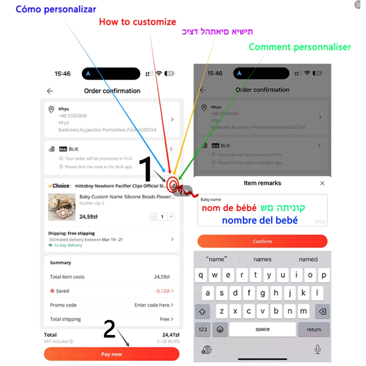 NUOVO nome personalizzato brac - Party Games Baby Shower recensione e prezzo